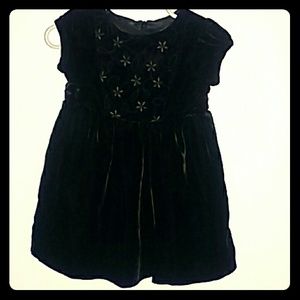 SOLD Gymboree Black Silk Velvet Dress 3-6month